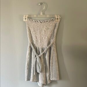 Striped Off-Shoulder Romper